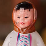Antique Christmas ornament ESKIMO BOY