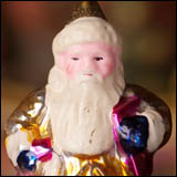 Antique Christmas ornament SANTA