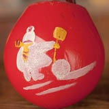 Antique Christmas ornament GIRL WITH SCOOP