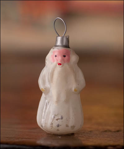 Antique miniature Christmas ornament SANTA
