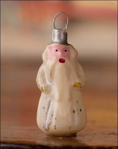 Antique miniature Christmas ornament SANTA