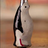 Antique miniature Christmas ornament PENGUIN