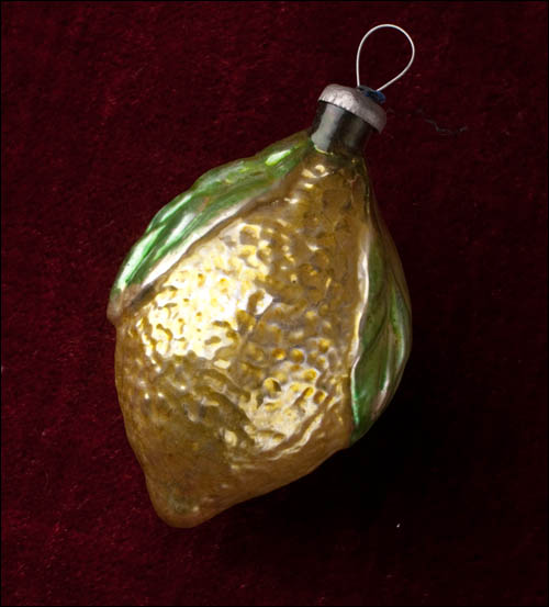 Antique Christmas ornament LEMON