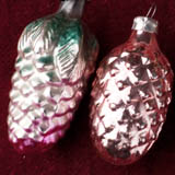 Antique Christmas ornament 2 CONES