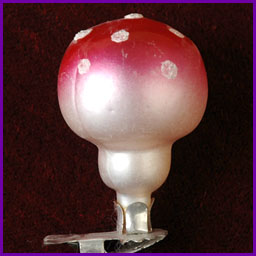 Antique Christmas ornament MUSHROOM