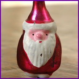 Antique Christmas ornament SANTA