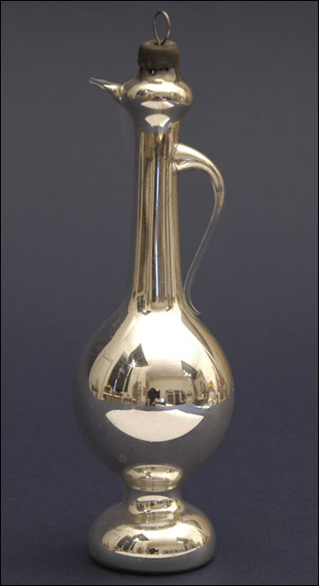 Vintage Christmas free-blown glass ornament ALLADIN's LAMP