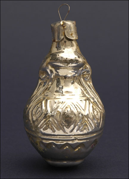 Vintage Christmas glass ornament AMPHORA