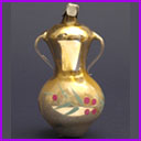 Vintage Christmas free-blown glass ornament VASE