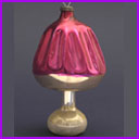 Vintage Christmas free-blown glass ornament LAMP