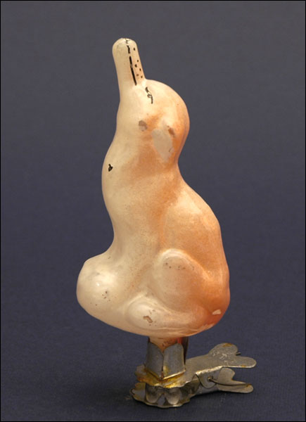 Vintage Christmas glass ornament FOX