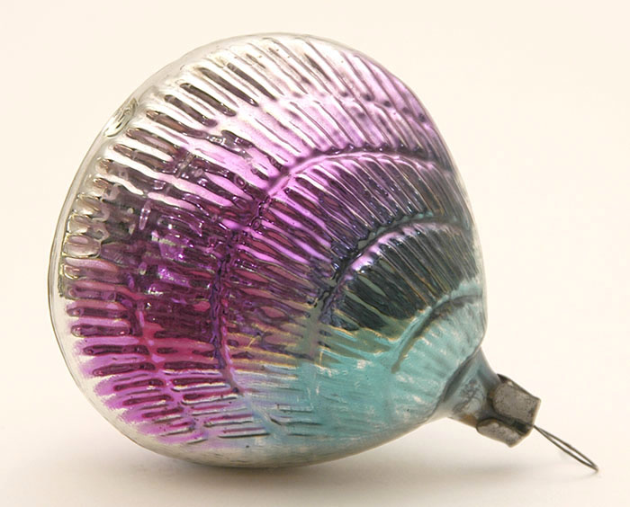 Antique CHRISTMAS glass ornament PEARL SHELL
