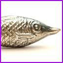 Antique CHRISTMAS glass ornament FISH