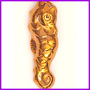 Antique CHRISTMAS glass ornament SEA-HORSE