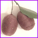 Antique Cotton Christmas ornament PLUMS