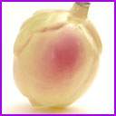 Vintage Christmas glass ornament PEACH