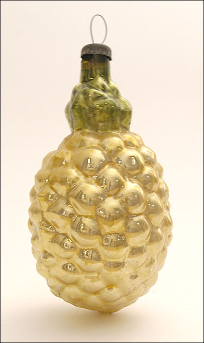 Vintage Christmas glass ornament PINEAPPLE