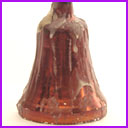 Antique CHRISTMAS glass ornament BELL
