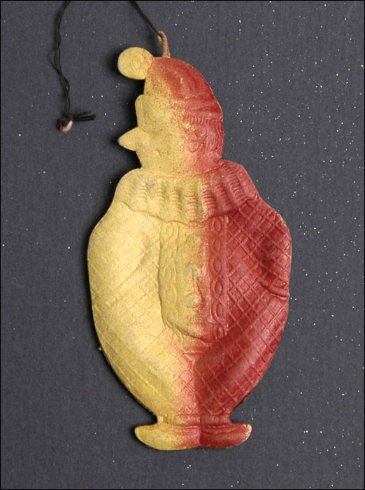Old Dresden Christmas ornament CLOWN