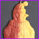 Old Dresden Christmas ornament CLOWN