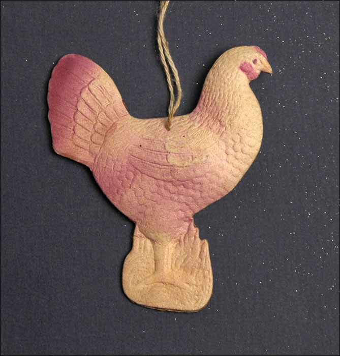 Old Dresden Christmas ornament HEN