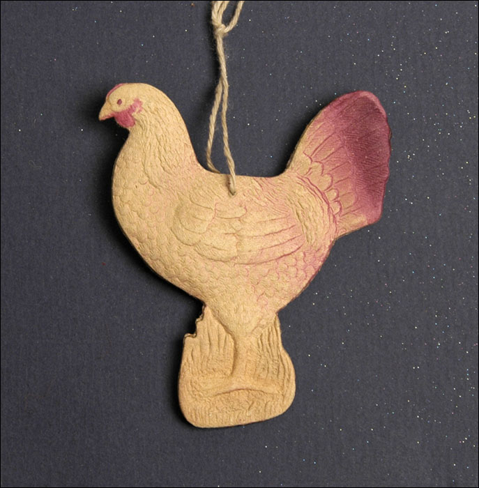 Old Dresden Christmas ornament HEN