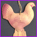 Old Dresden Christmas ornament HEN