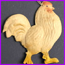 Old Dresden Christmas ornament ROOSTER