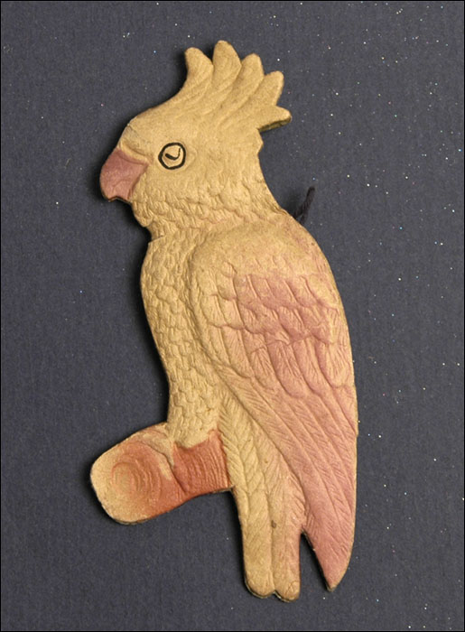 Old Dresden Christmas ornament PARROT