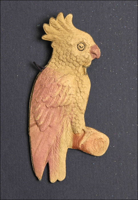 Old Dresden Christmas ornament PARROT
