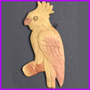 Old Dresden Christmas ornament PARROT
