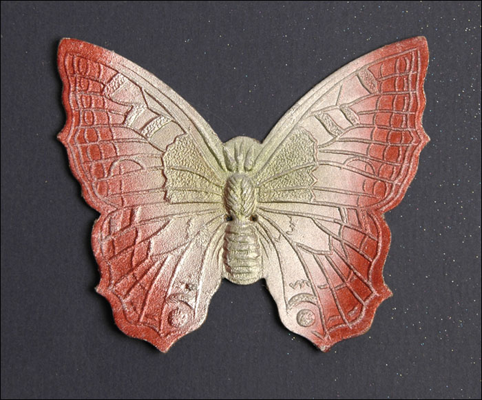 Old Dresden Christmas ornament BUTTERFLY
