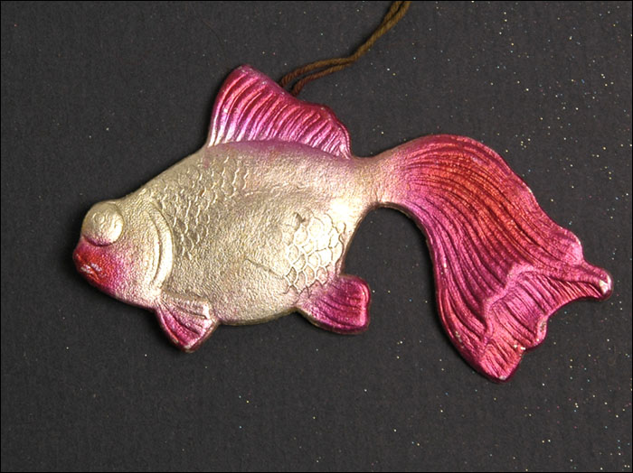 Old Dresden Christmas ornament FISH