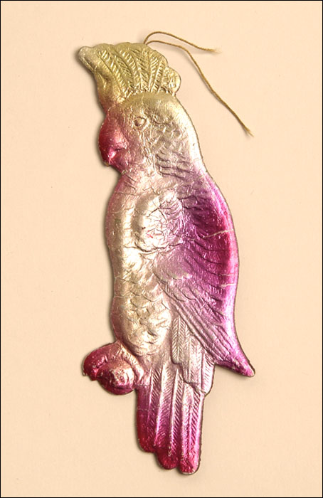 Old Dresden Christmas ornament PARROT