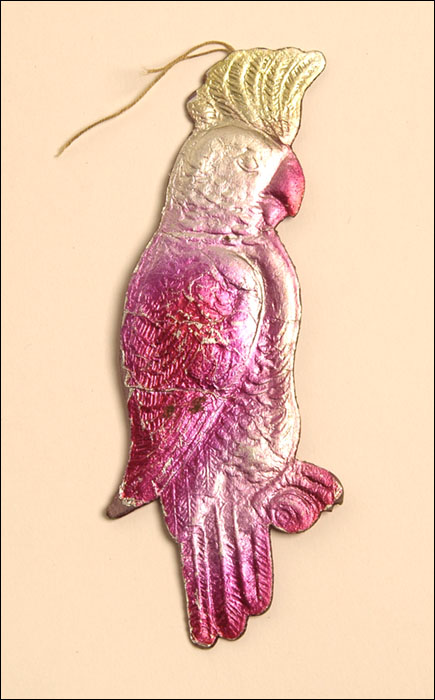 Old Dresden Christmas ornament PARROT
