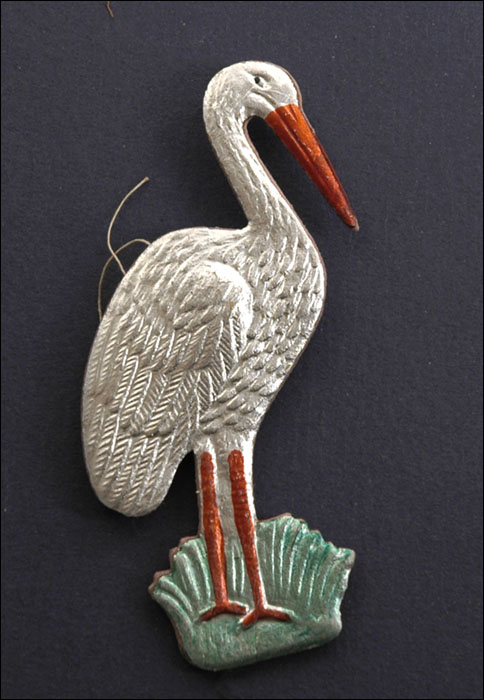 Old Dresden Christmas ornament HERON