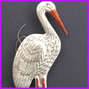 Old Dresden Christmas ornament HERON