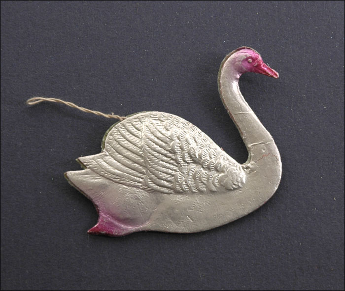 Old Dresden Christmas ornament SWAN