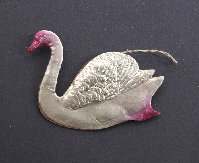 Old Dresden Christmas ornament SWAN