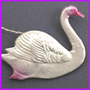 Old Dresden Christmas ornament SWAN
