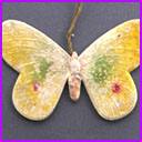 Vintage Christmas Dresden ornament BUTTERFLY