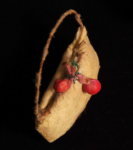 Antique German? Christmas cotton ornament BAG