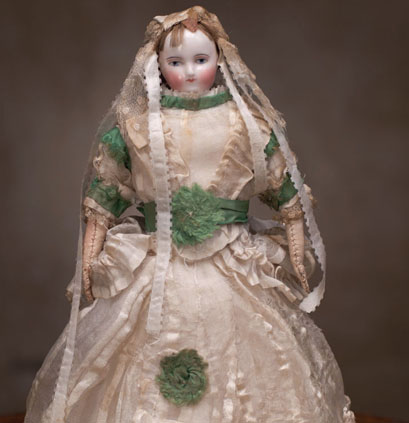 Small fashion Biedermeier doll