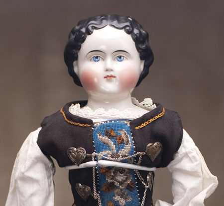 China Head  Biedermeier doll