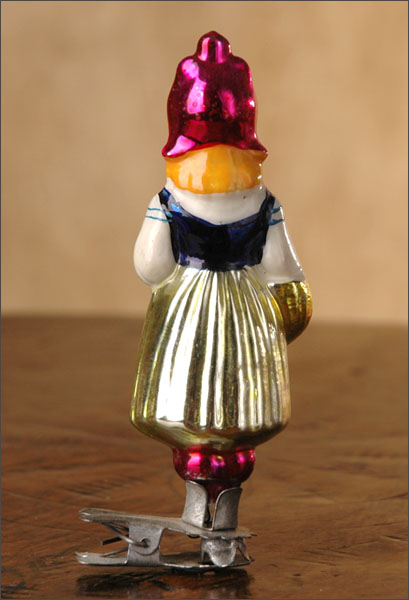 Antique Christmas ornament RED RIDING HOOD
