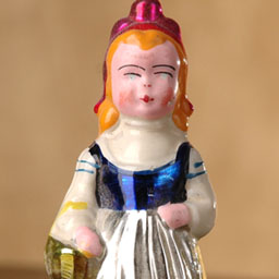 Antique Christmas ornament RED RIDING HOOD