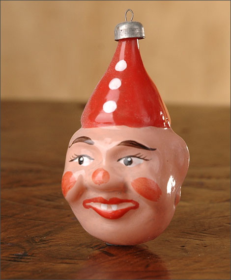 Antique Christmas ornament CLOWN
