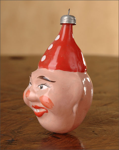 Antique Christmas ornament CLOWN