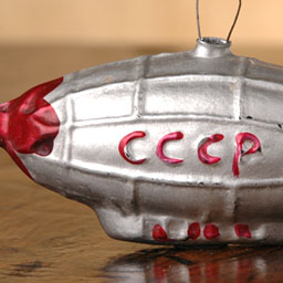 Antique Christmas ornament USSR DIRIGIBLE