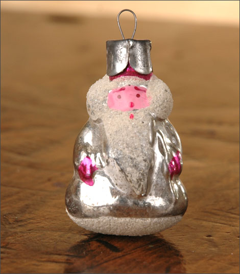 Antique Christmas ornament SANTA
